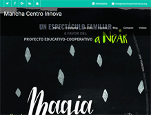 Tablet Screenshot of manchacentroinnova.org